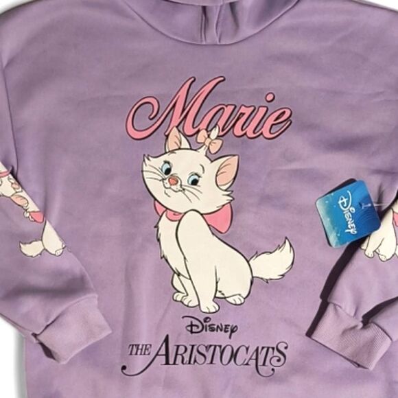 Disney Marie The Aristocats Purple Graphic Hoodie - Picture 3 of 4